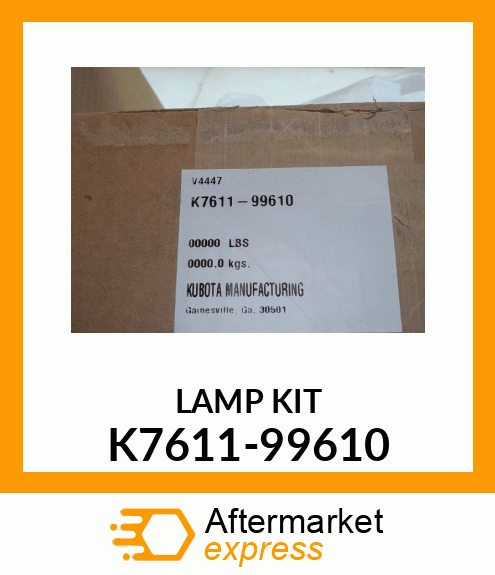 LAMP KIT K7611-99610