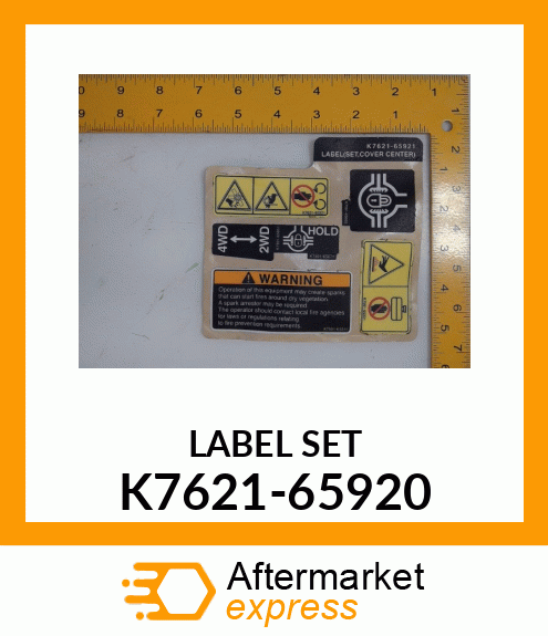 LABEL SET K7621-65920