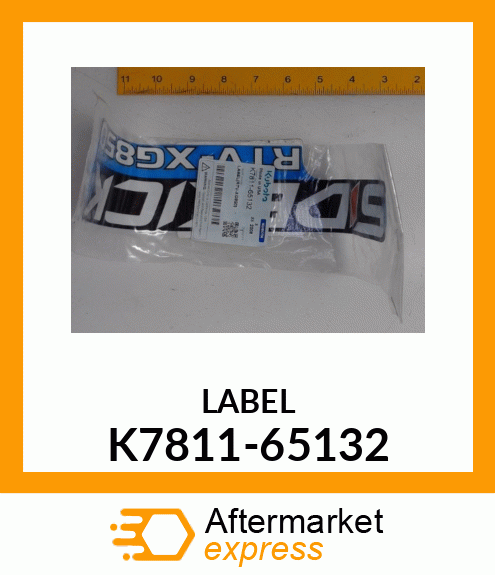 LABEL K7811-65132