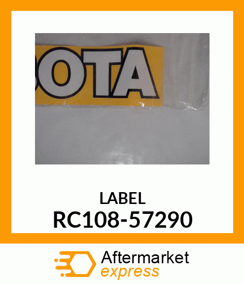 LABEL RC108-57290