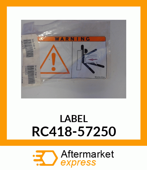 LABEL RC418-57250