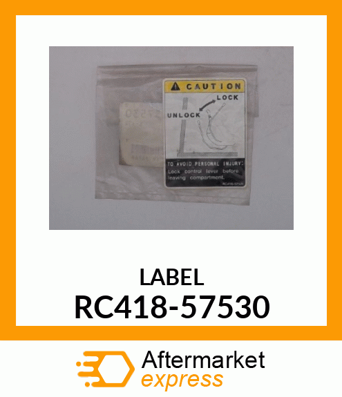 LABEL RC418-57530