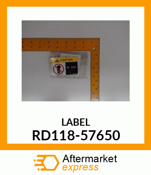 LABEL RD118-57650