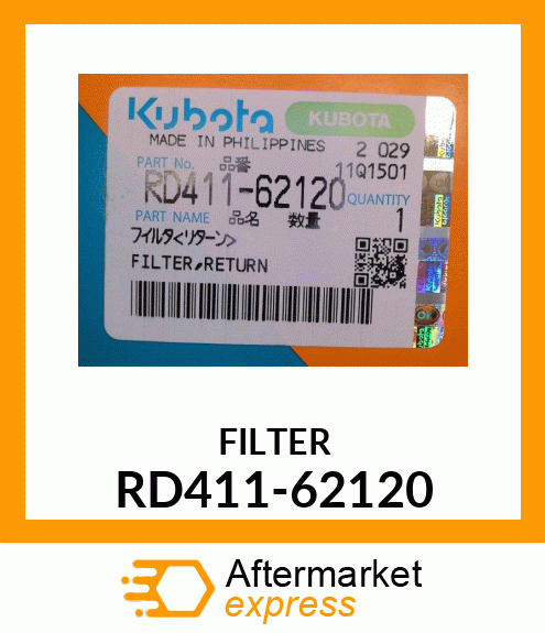 FILTER RD411-62120