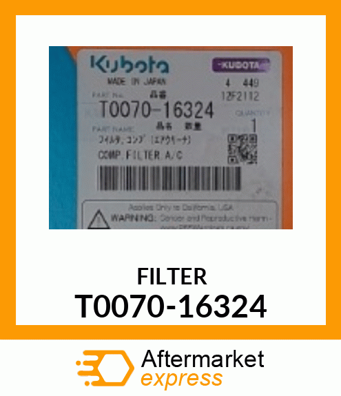 FILTER T0070-16324