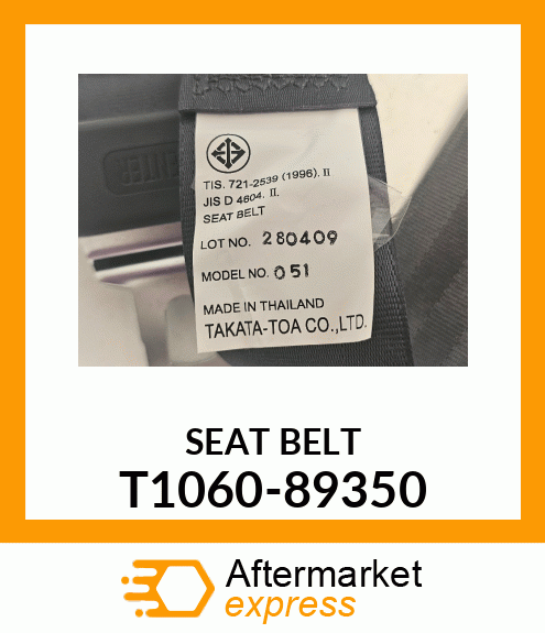 SEATBELT T1060-89350