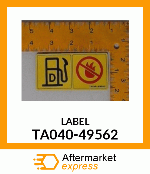 LABEL TA040-49562