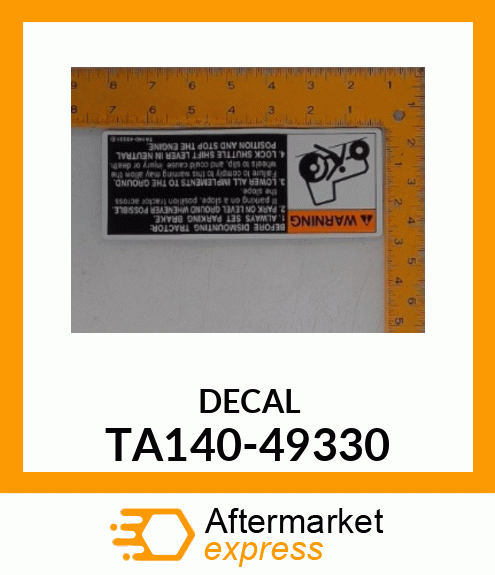 DECAL TA140-49330