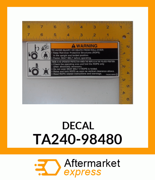 DECAL TA240-98480