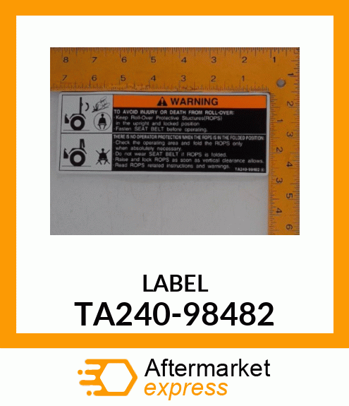 LABEL TA240-98482