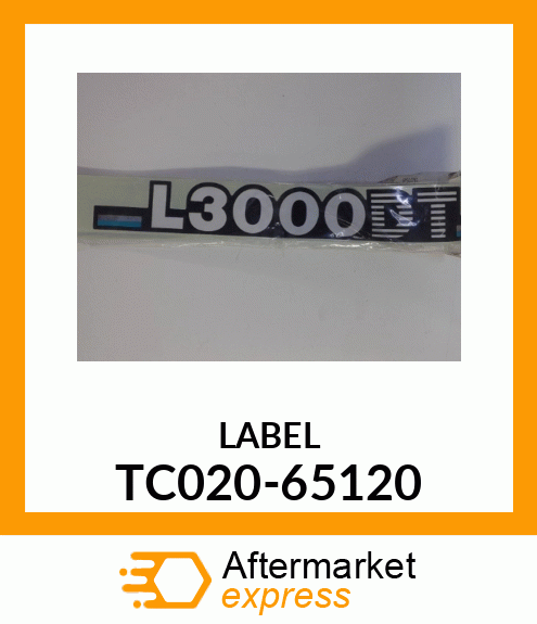 LABEL TC020-65120