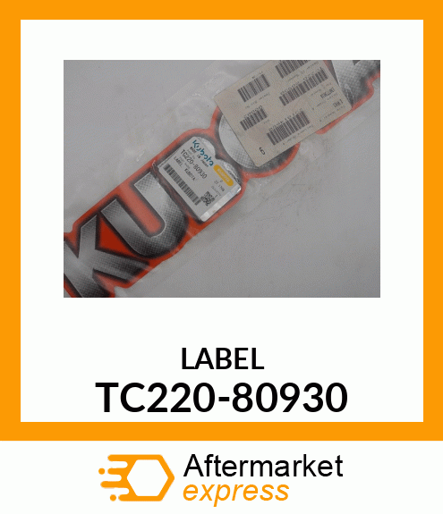 LABEL TC220-80930