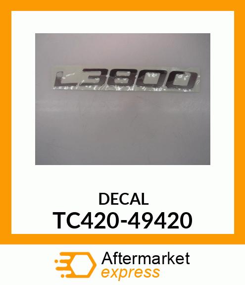 DECAL TC420-49420