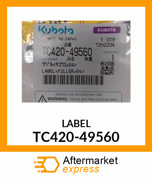 LABEL TC420-49560