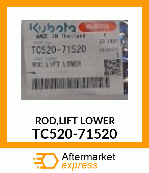 ROD,LIFT_LOWER_ TC520-71520