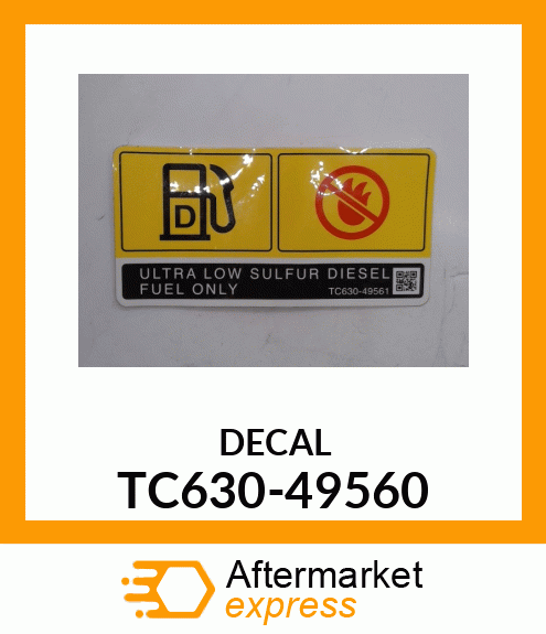 DECAL TC630-49560