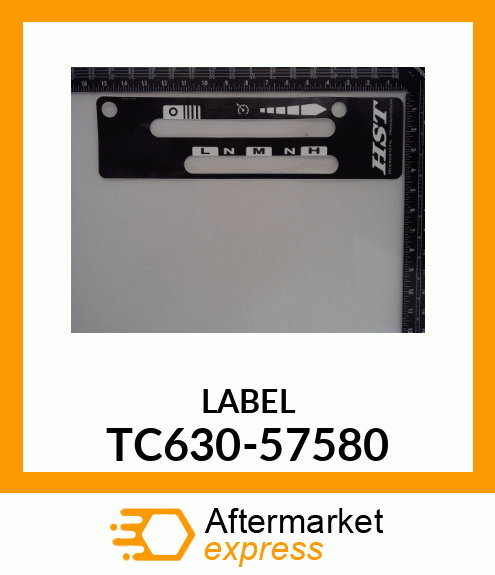 LABEL TC630-57580