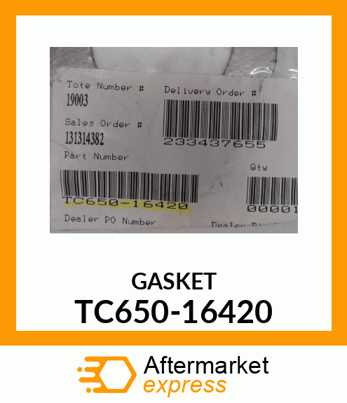 GASKET TC650-16420