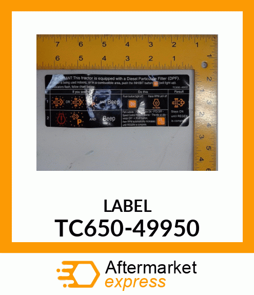 LABEL TC650-49950