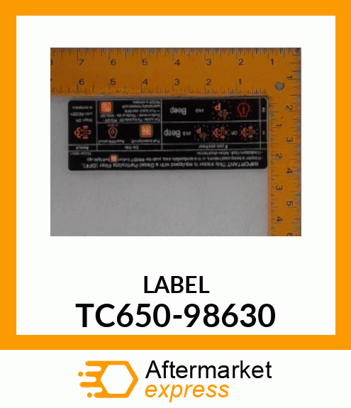 LABEL TC650-98630