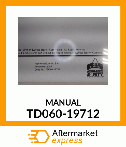 MANUAL TD060-19712