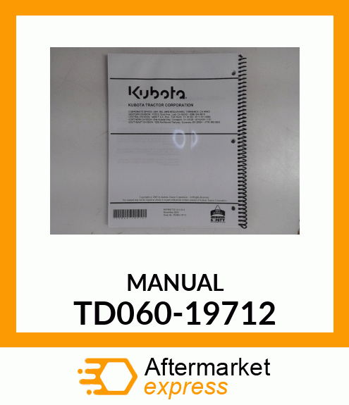 MANUAL TD060-19712