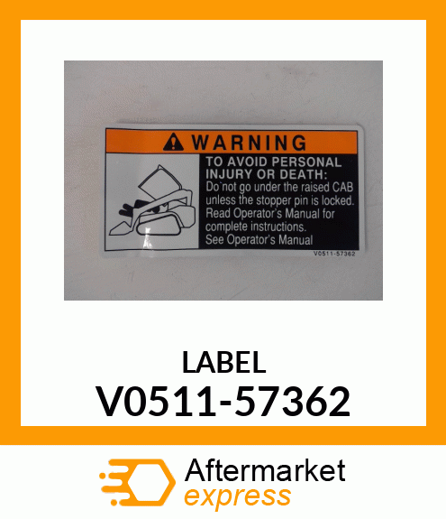 LABEL V0511-57362