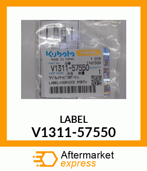 LABEL V1311-57550