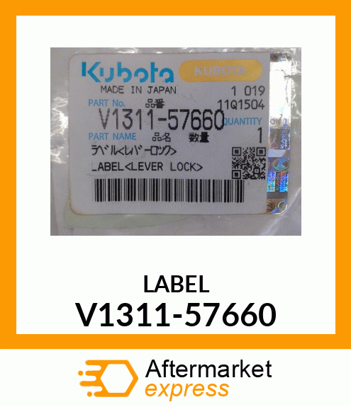 LABEL V1311-57660