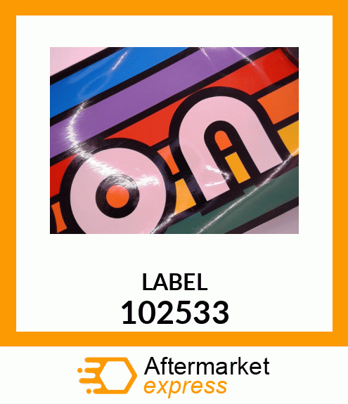 Spare part 102533 + LABEL