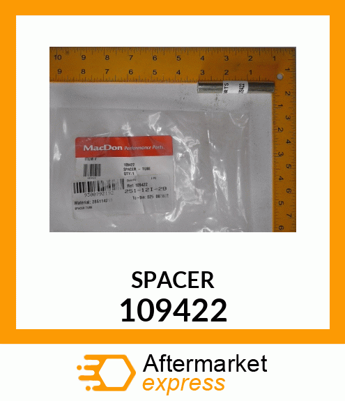 Spare part 109422 + SPACER