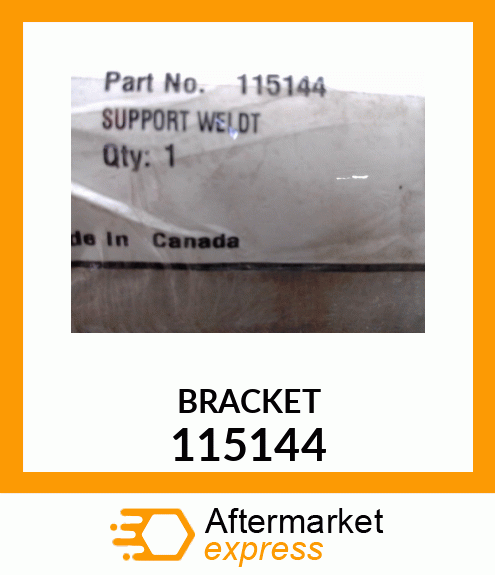 Spare part 115144 + BRACKET