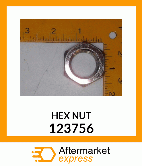 Spare part 123756 + HEX NUT