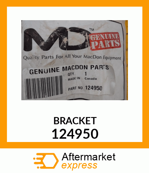 Spare part 124950 + BRACKET