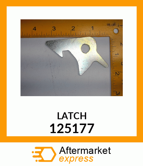 Spare part 125177 + LATCH