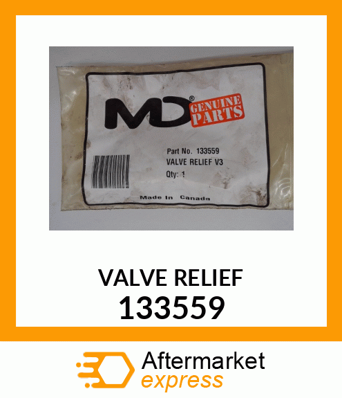 Spare part 133559 + VALVE_RELIEF