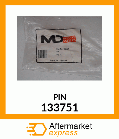 Spare part 133751 + PIN