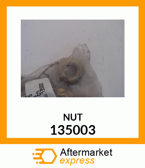 Spare part 135003 + NUT