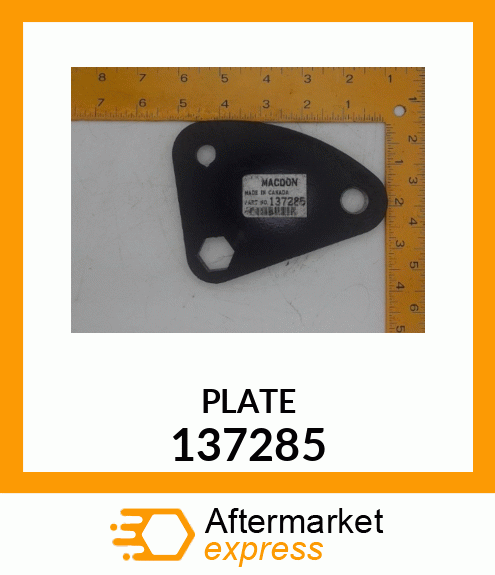 Spare part 137285 + PLATE