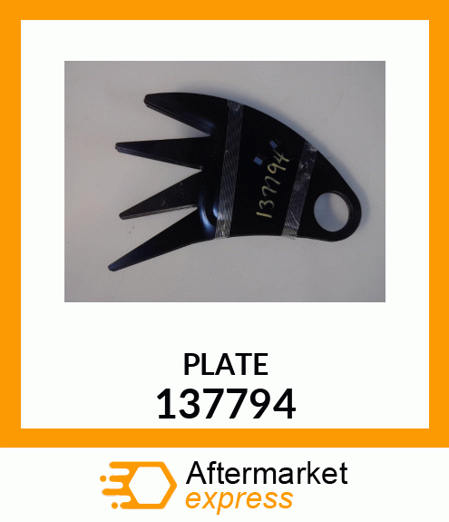 Spare part 137794 + PLATE