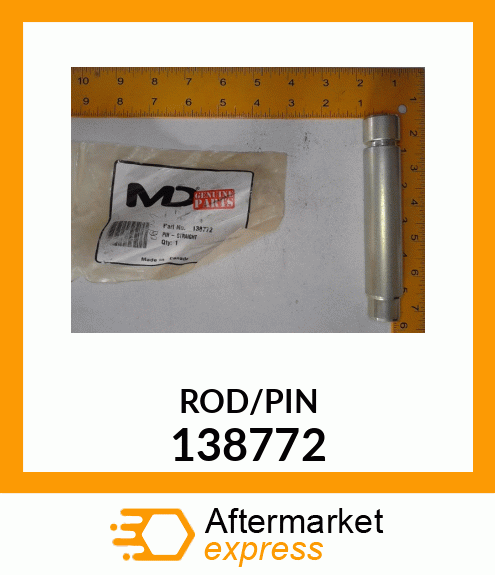 Spare part 138772 + ROD/PIN