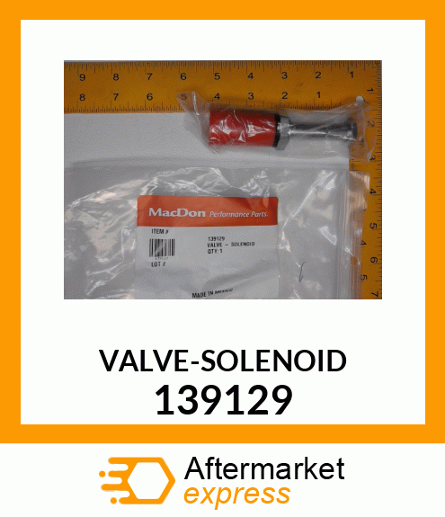 Spare part 139129 + VALVE-SOLENOID_