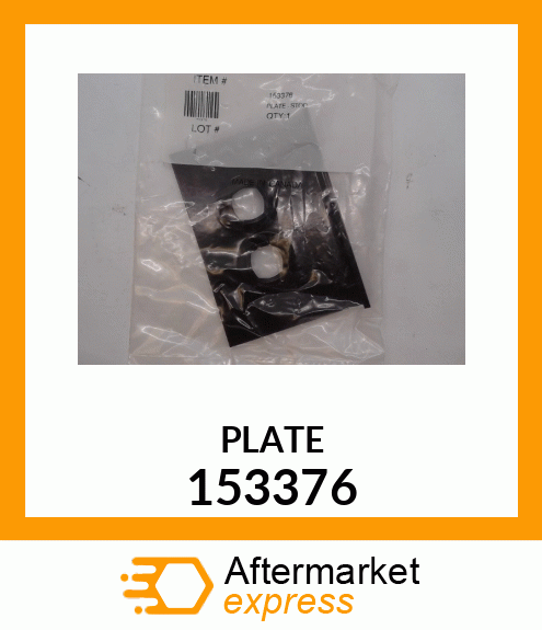 Spare part 153376 + PLATE