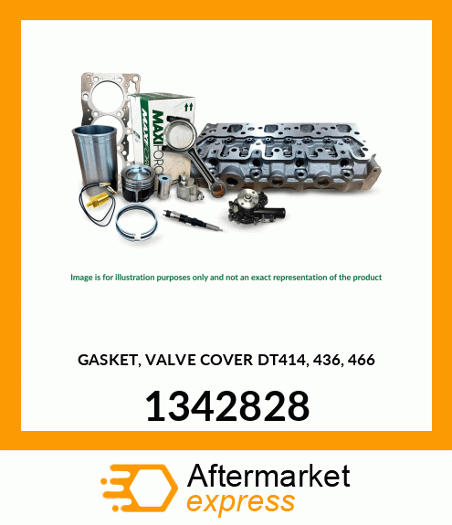 Spare part 1342828 + GASKET, VALVE COVER DT414, 436, 466