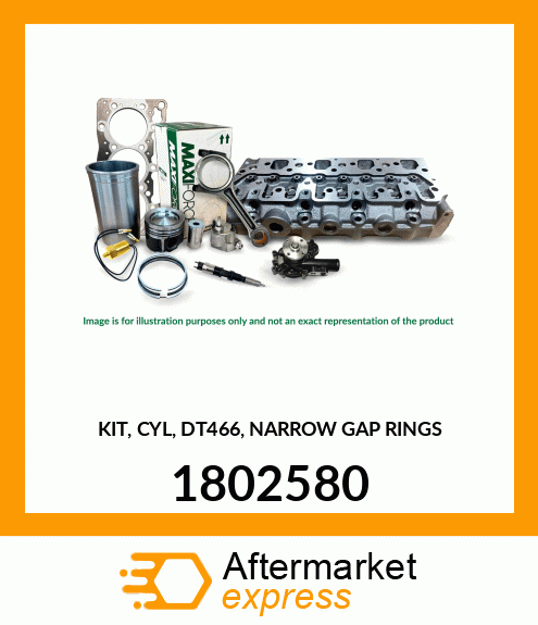 KIT, CYL, DT466, NARROW GAP RINGS 1802580