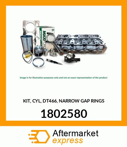 Spare part 1802580 + KIT, CYL, DT466, NARROW GAP RINGS