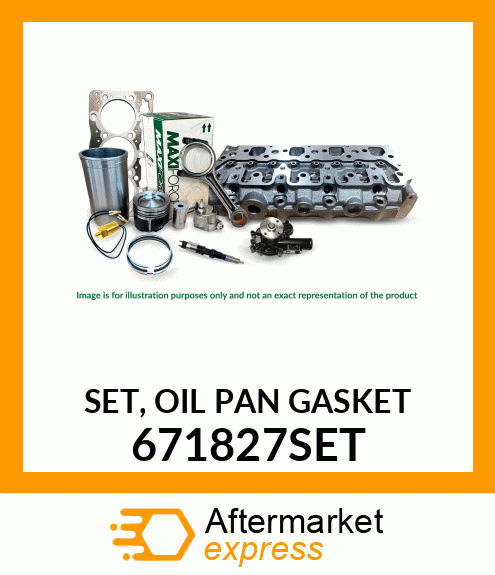 SET, OIL PAN GASKET 671827SET