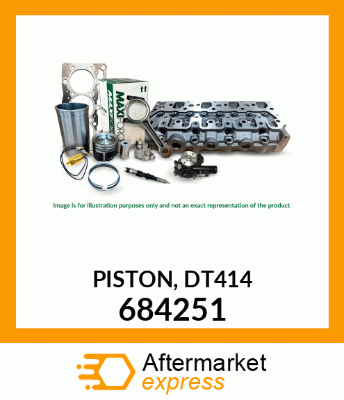 PISTON, DT414 684251