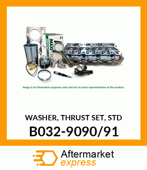 XX -WASHER, THRUST SET, STD B032-9090/91