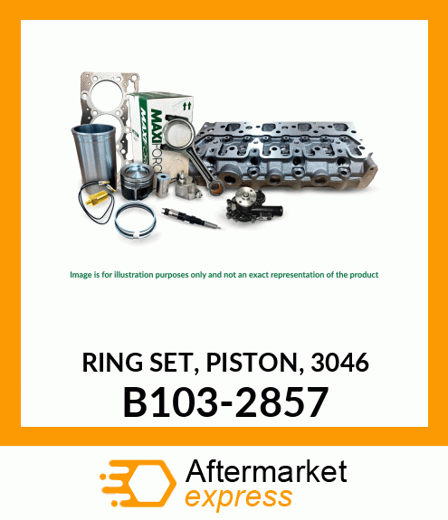 Spare part B103-2857 + RING SET, PISTON, 3046